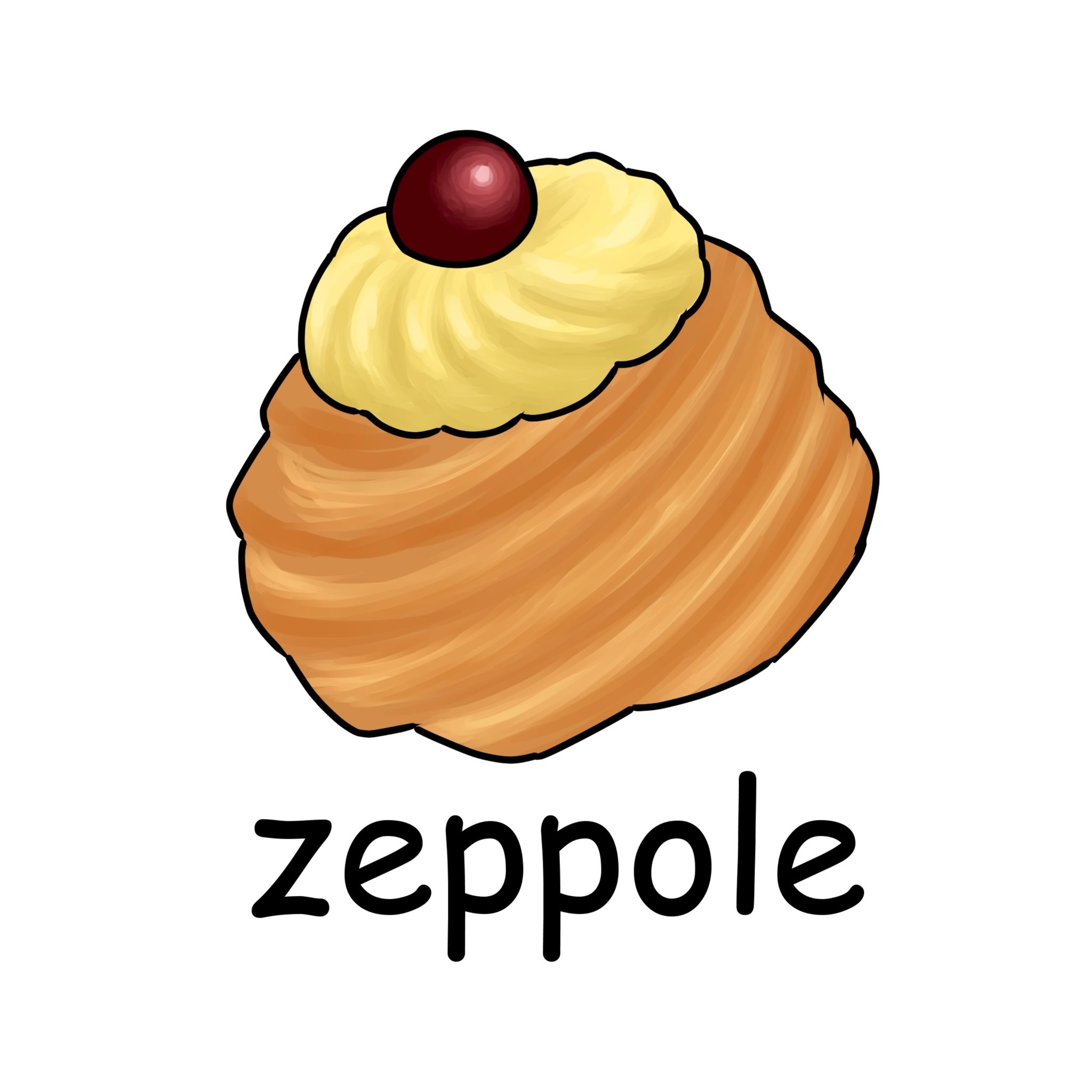 毎日イラストイタリア語 ゼッポレ Zeppole 揚げたパン生地の上にカスタードクリームをのせたスイーツです イタリアでは3月19日の父の日にzeppoleを食べます イラスト イタリア語 T Co Gulqye2lkj Twitter