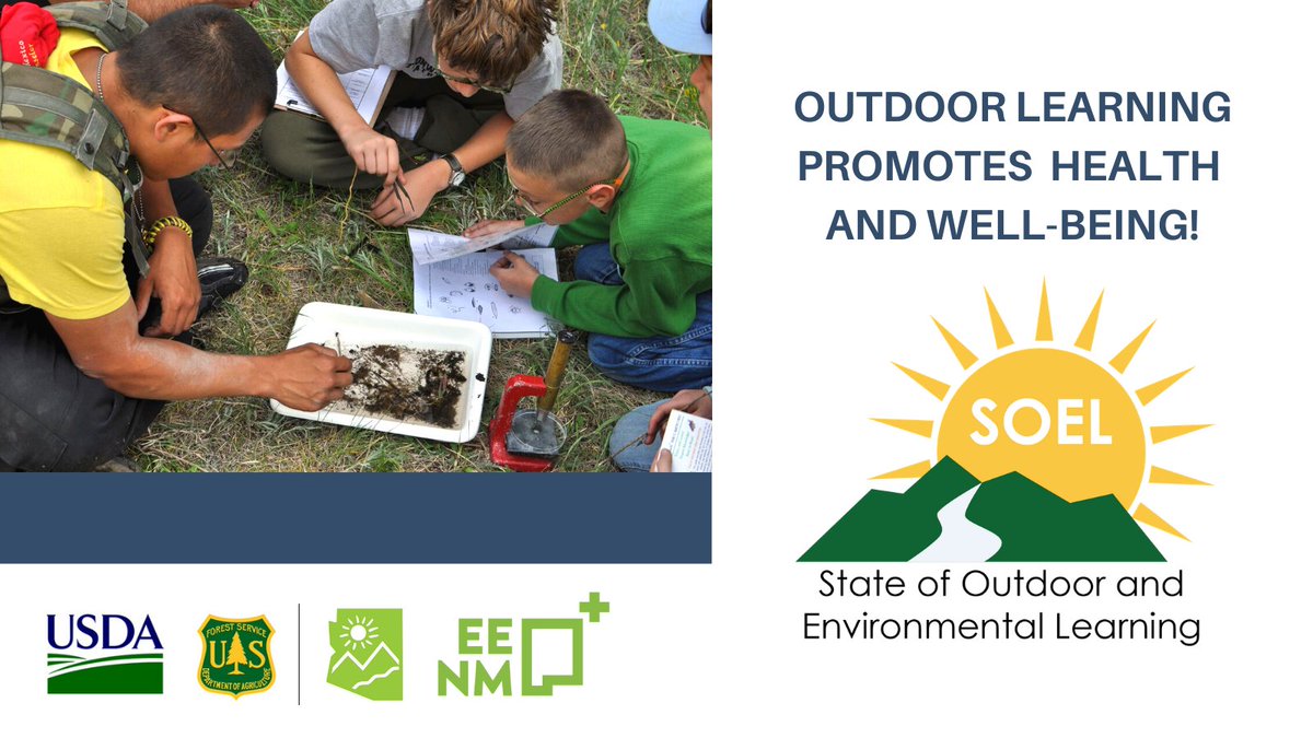 ForestServiceSW's tweet photo. Time in nature leads to increased physical, emotional, social, and spiritual health and well-being. To learn more about outdoor learning in Arizona and New Mexico, visit https://t.co/ZoH50Y2m1i
@arizonaee @newmexicoee #EEWeek #EarthWeek #WhyEnviroEd https://t.co/0EFXTSXWjF