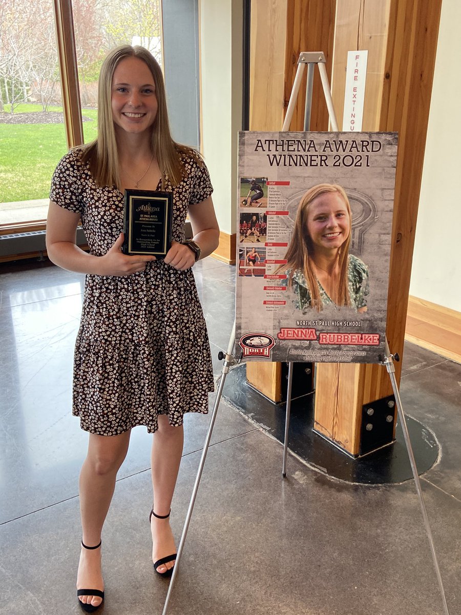 NorthActivities's tweet photo. Congratulations to North’s Athena Winner Jenna Rubbelke! Go Polars! https://t.co/boSSKJJiso