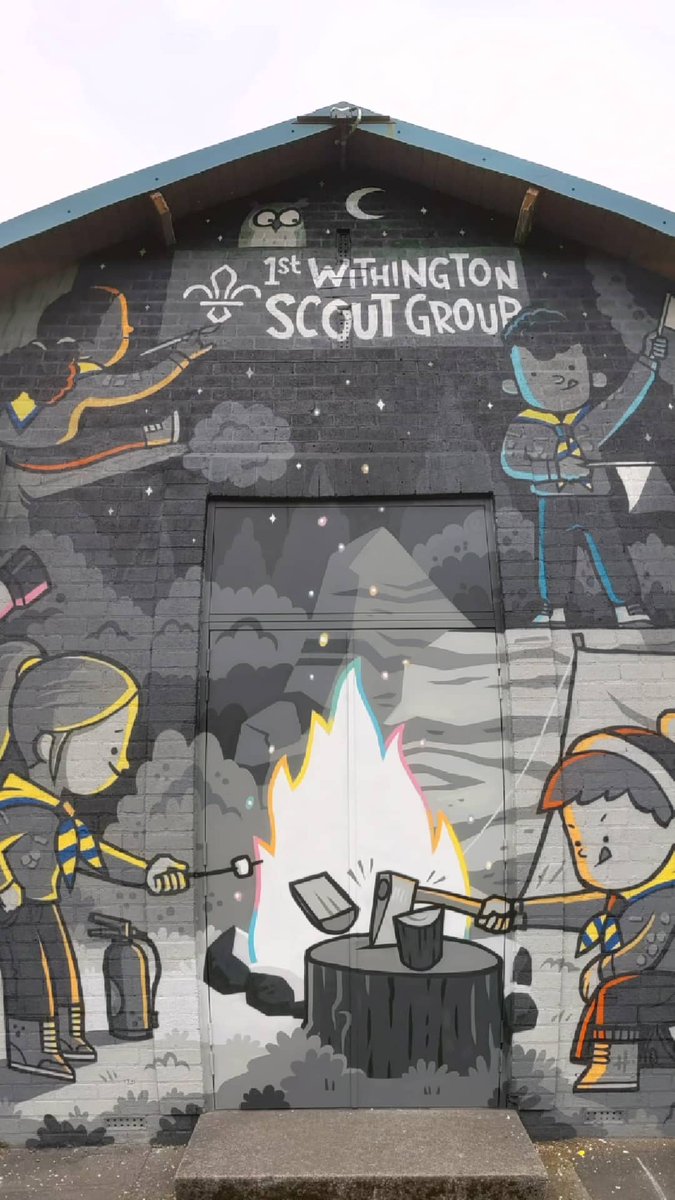 We're super pleased to have <a href="/yohammohammo/">yohammohammo</a> finish his mural for us at 1st Withington <a href="/scouts/">Scouts</a> hut, Heaton Rd

WOW