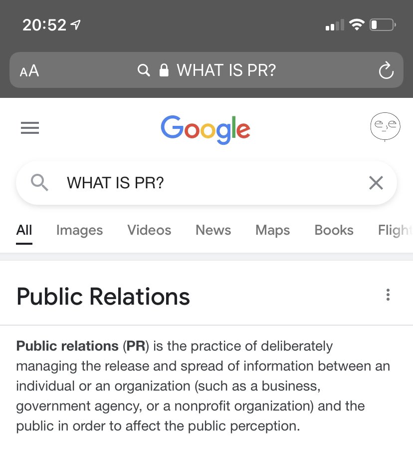 Now listen here you little shits. I’ve had it with your idiotic behaviour! Do you know what PR is? I’m asking for real … do you have any idea what you’re saying? Or are you just saying it because other people are saying & you thought you’d add a new word to your vocabulary? -