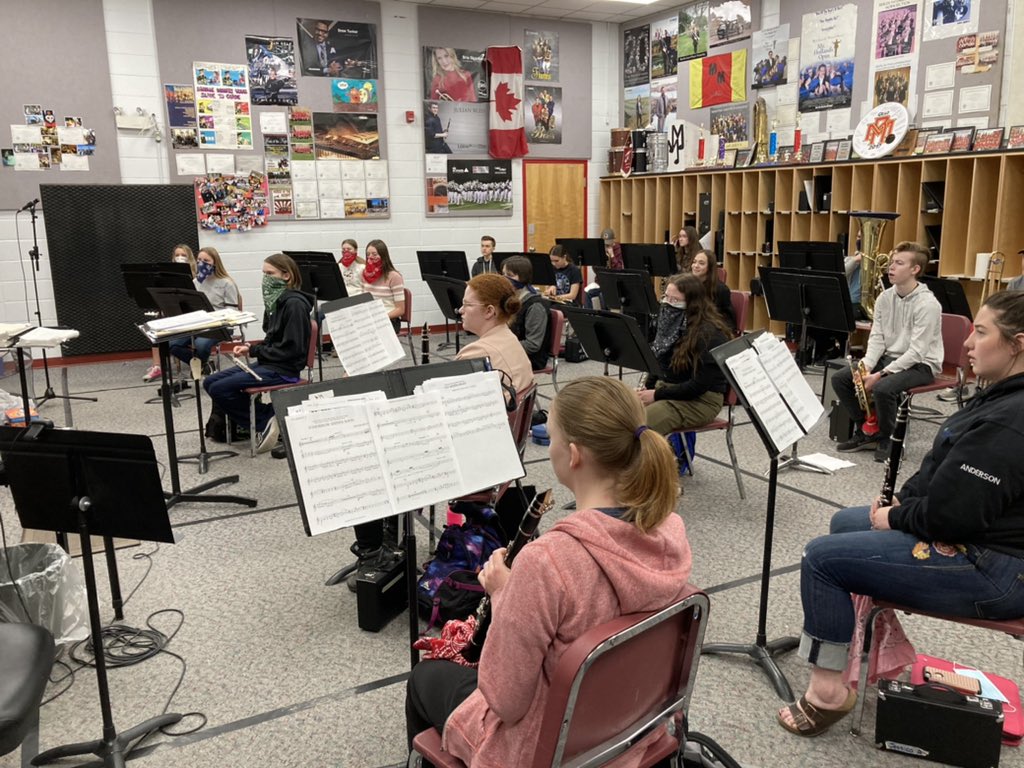 Thank you to <a href="/VinceGassi/">Dr. Vince Gassi</a> for working with <a href="/wr_myers/">WR Myers High School</a> band students for the past three days on our commissioning of Tomorrow Shines Soon. <a href="/Horizonsd67/">Horizon School Division</a>