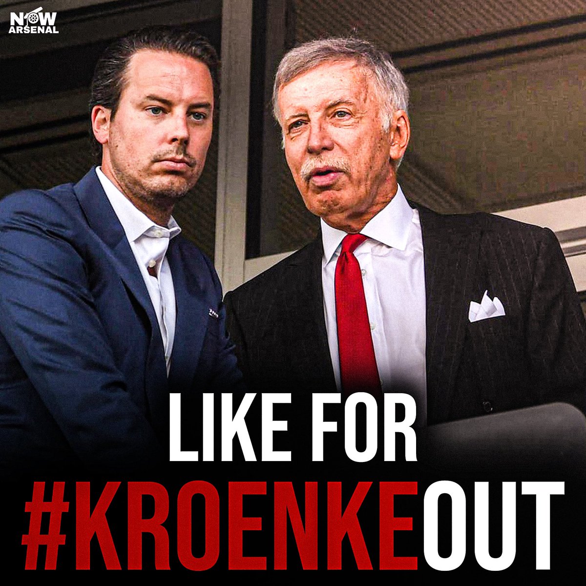 Never underestimate the power of social media. This is where it has to start. We’re getting this parasite out of our football club.

Let’s make this post the most liked #KroenkeOut post on Twitter! We’ve had enough! HE HAS TO GO!

Like this post &amp; share it around now!