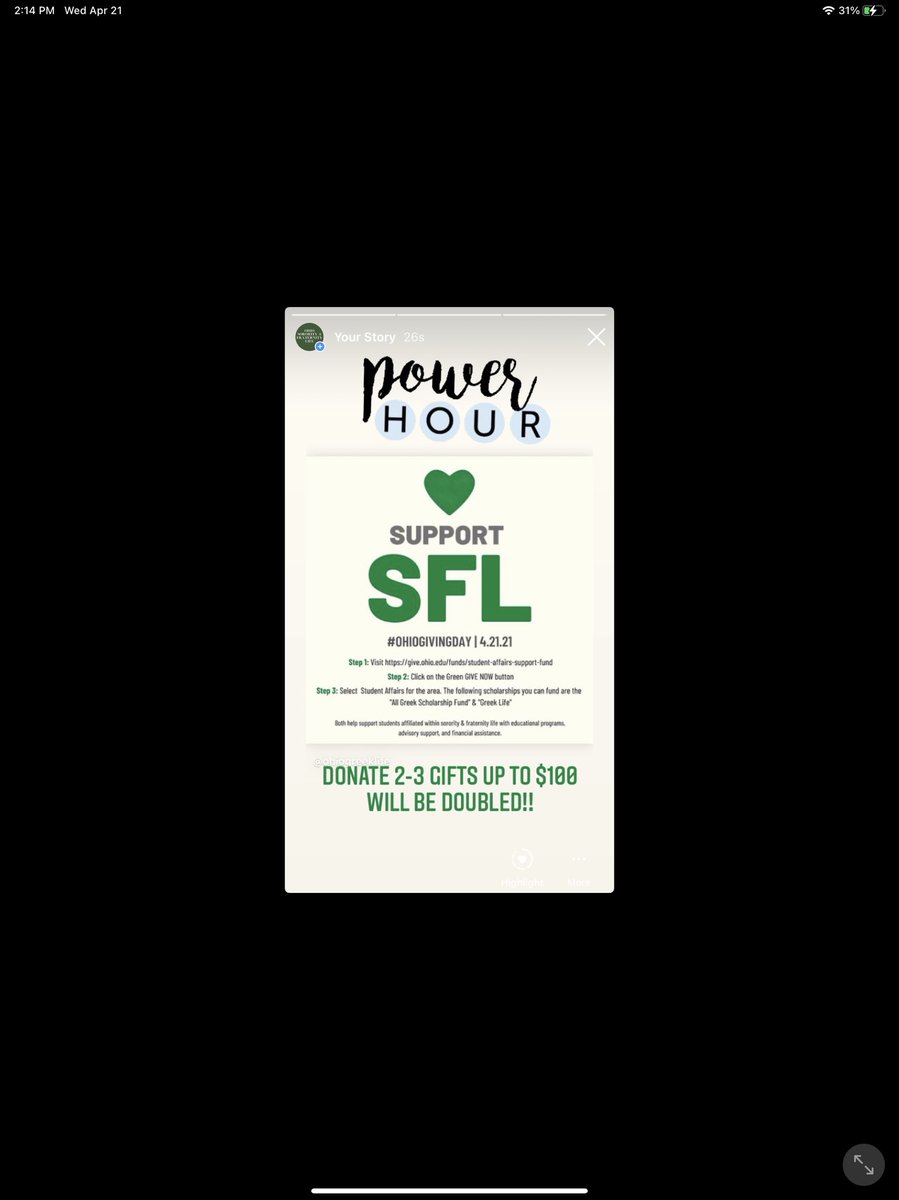 Ohio University SFL tweet media