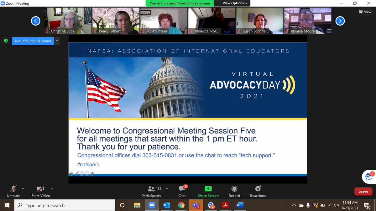 Getting ready for more meetings to discuss international education and how Congress can help advance #studyabroad and make more welcoming policies for #internationalstudents! (Also digging those lasso dance moves <a href="/RebeccaAtNAFSA/">Rebecca Morgan</a> keeping us entertained and informed!) #nafsaAD