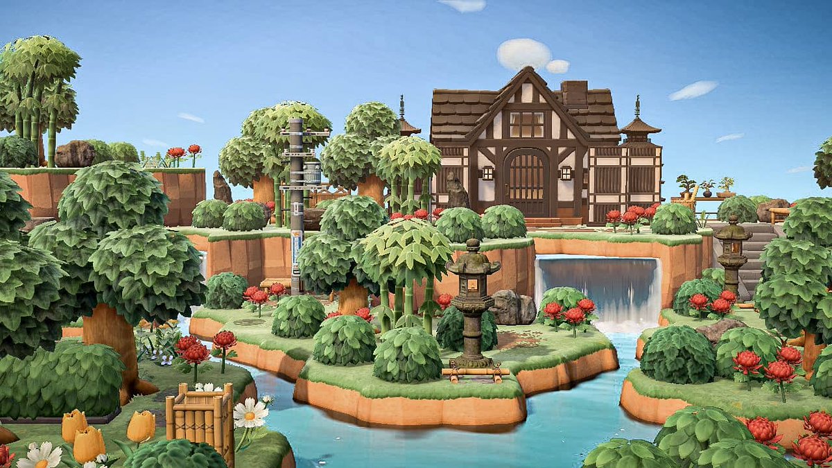 ani🍃 アニ on Twitter "Ao Haru, Azalea Temple 🌿 (out of season) ACNH 