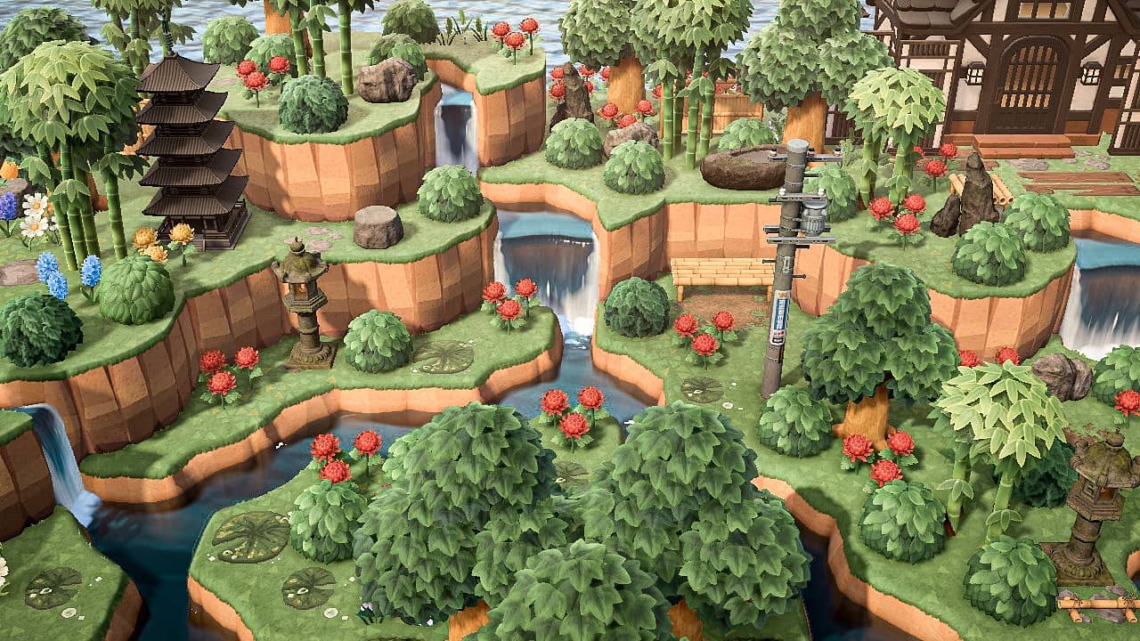 ani🍃 アニ on Twitter "Ao Haru, Azalea Temple 🌿 (out of season) ACNH 