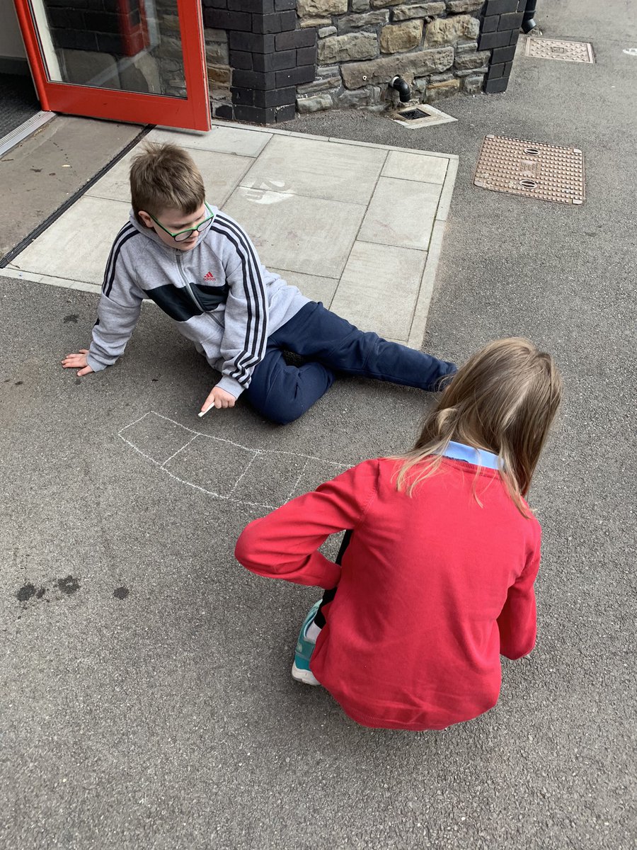 PentrerGraig's tweet photo. #pgpjupiter getting outdoors for our reasoning session this morning. #pgpmaths another great session developing their thinking skills and working together to solve a problem. https://t.co/kV0bkFqmOR