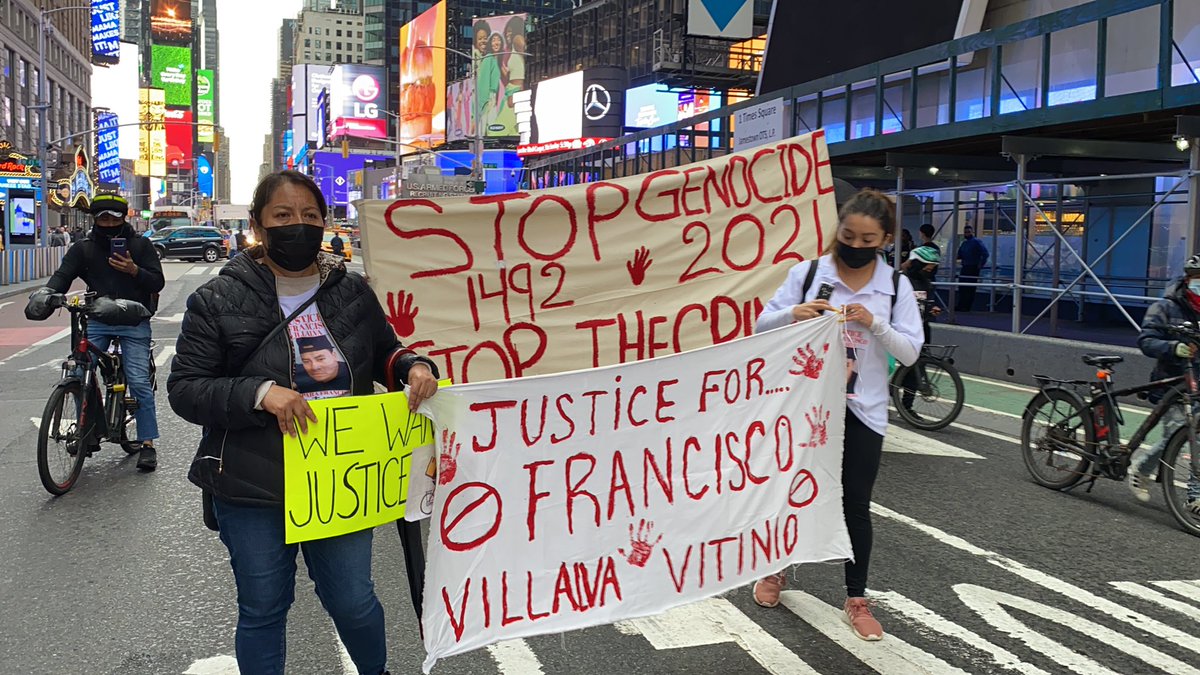 Lots of signs honoring Francisco Villalva Vitinio, the Harlem delivery worker who was shot to death on the job earlier this month by someone who allegedly was trying to steal his e-bike.