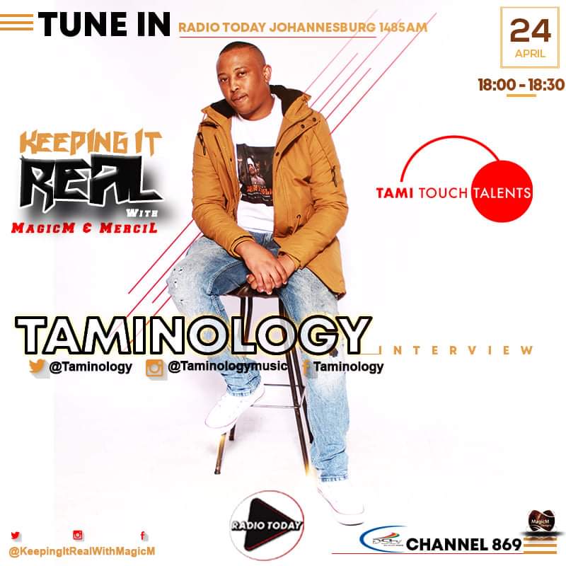 KeepingWith's tweet image. This Saturday @Taminology will b joining us in studio as we #KeepItReal about his latest single titled "Nkao Jola 2.0" ft. @Blaklez &amp;amp; @ChadDaDon

DSTV Audio Channel 869
Live Streaming: tunein.com/popout/player/…
Time: 5-8pm

#KeepingItRealWithMagicMAndMerciL
#RadioTodayJohannesburg