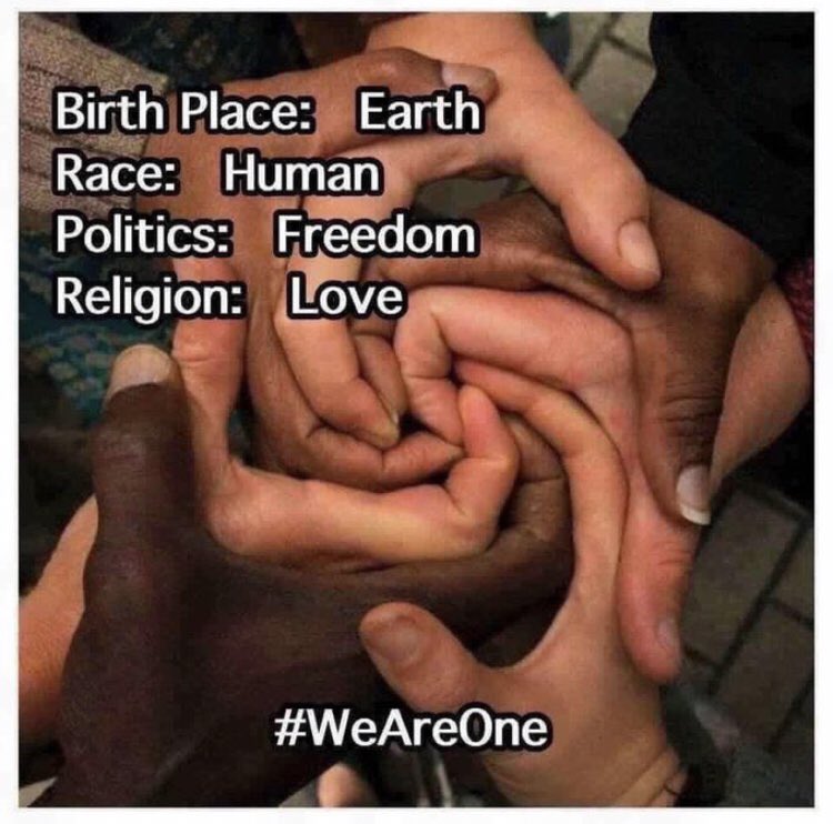 If we start with our shared values, we can find a place of mutual respect with space for our differences. A major difference between the US and other countries is that we start with an idea: democracy. That umbrella is not racial, cultural or religious, it is pluralistic.  #Love