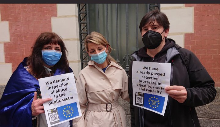 <a href="/Yolanda_Diaz_/">Yolanda Díaz</a> usted sabe lo q es un temporal ilícito. En la administración hay 800.000,<a href="/VDombrovskis/">Valdis Dombrovskis</a> también lo sabe. La normativa europea está por encima de la española. 
Haga justicia con nosotros. 
LA NECESITAMOS
#FijezaYa #InspeccionYa #FijezaYaEsConstitucional