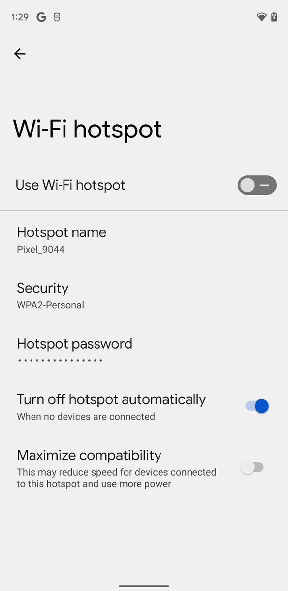 2.4GHz Wi-Fi hotspot toggle is now called "maximize compatibility."