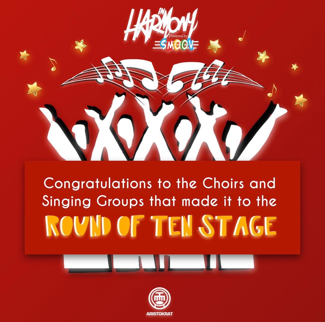 ihchallenge's tweet photo. Congratulations to the 10 groups that made it to The Round Of 10. You are a step closer to being millionaires #inharmonychallenge https://t.co/IPjFSL4tzE