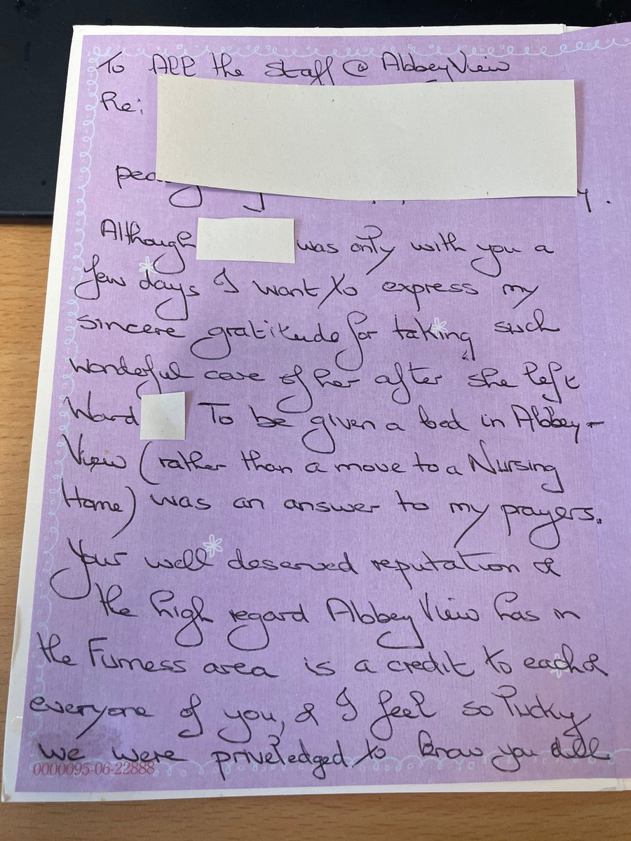 UHMBTAbbeyView (@uhmbtv) on Twitter photo Such a beautiful, heartfelt thank you received today, recognising the amazing work the team do 🥰🥰🌟🌟@beccacarter1988@SpeightGill@aaaroncumminsNHS Such a beautiful, heartfelt thank you received today, recognising the amazing work the team do 🥰🥰🌟🌟@beccacarter1988@SpeightGill@aaaroncumminsNHS
