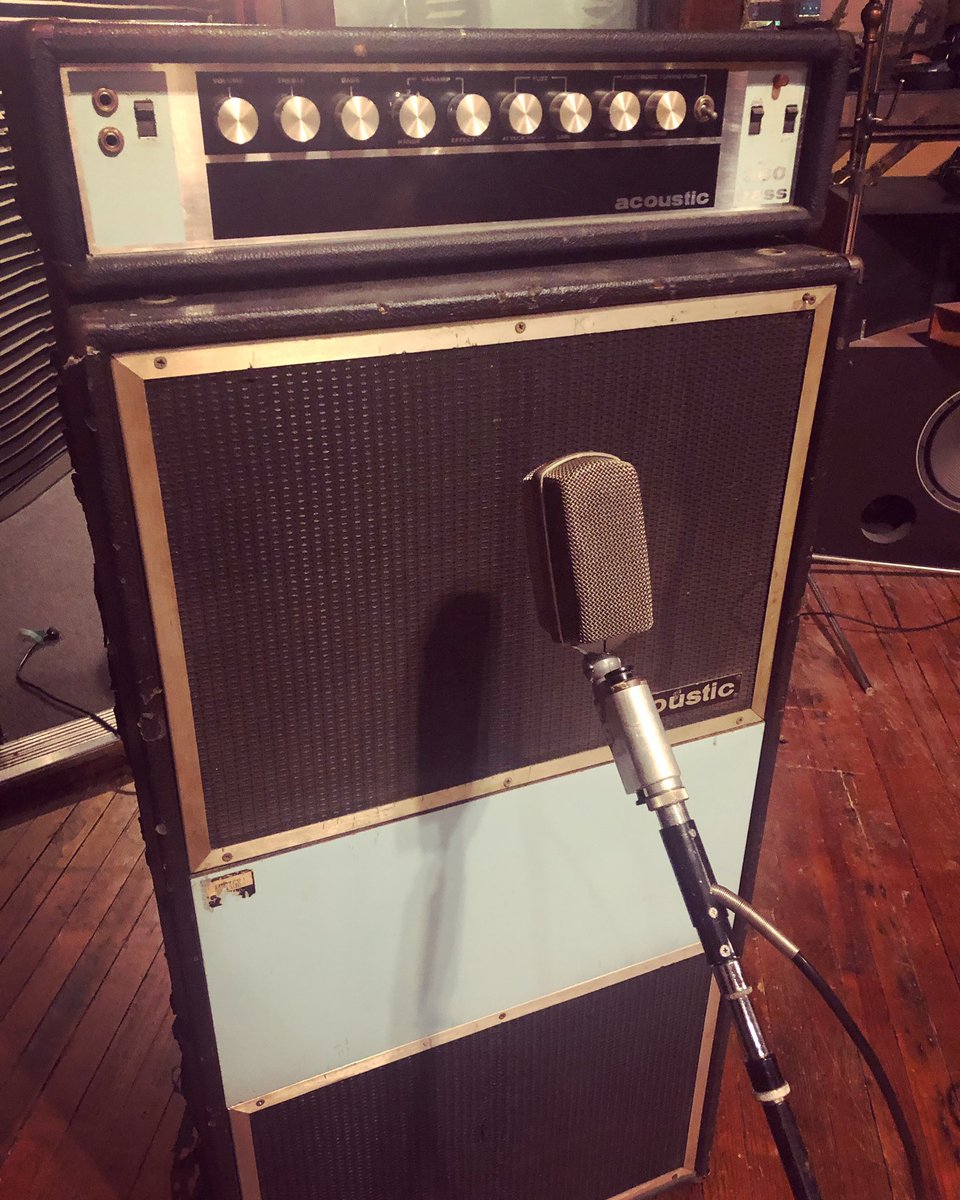 thekillinfloor's tweet photo. Song three in progress, if you know anything about this amp and microphone then you’ll have a good idea what influenced it! #acoustic360 #akgd30 #ledzeppelin #johnpauljones #fenderjazzbass #fenderprecision @therealderektailer @neil_thomas_arsaga @danielrmuro13 @shorefirerecording https://t.co/tO0hSwRUGp