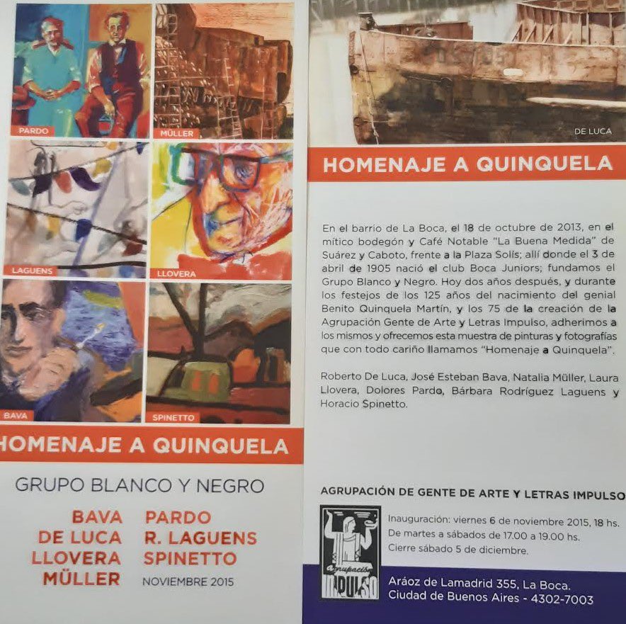 AgrupImpulso's tweet photo. Comienza muestra virtual del Grupo Blanco y Negro en #Impulso #BlancoYNegro #GrupoBlancoYNegro #HoracioSpinetto #DoloresPardo #BarbaraLaguens @LauraLlovera @bava_jose #RobertoDeLuca #pintura #dibujo #fotografia #arte #LaBoca https://t.co/5oWiXINnkb
