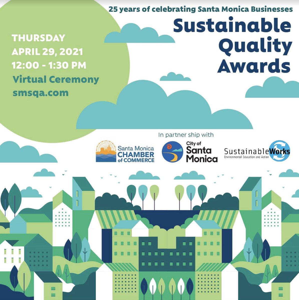 SunrydeMobility's tweet photo. We're happy to announce @SunrydeMobility is one of the environmental sponsors for the Sustainable Quality Awards! 
Join us in honoring Santa Monica’s eco-friendly businesses! @SustainableSM 

https://t.co/76qrcP5nae

#delivery #sustainability #smsqa #smchamber #sqa2021 #mobility https://t.co/rDywBNjIWZ