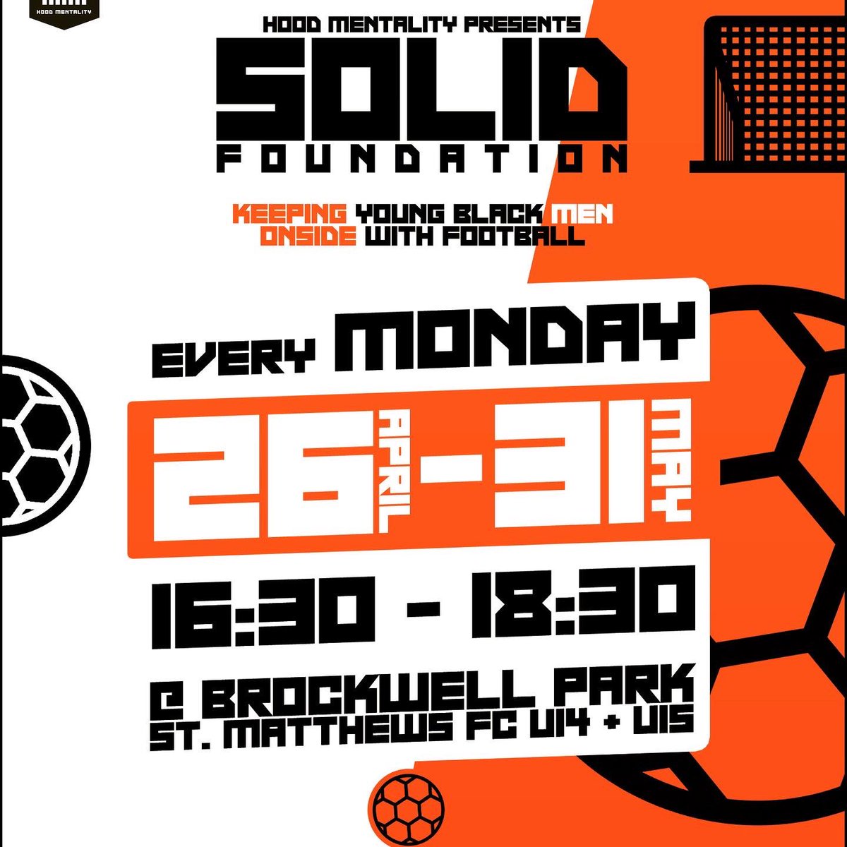 Our Solid Foundation project starts on Monday with <a href="/smpbrixton/">St Matthew's Project</a> #u14 team. We’re linking football and wellbeing using football drills as a springboard. 🔥 #grassrootsfootball