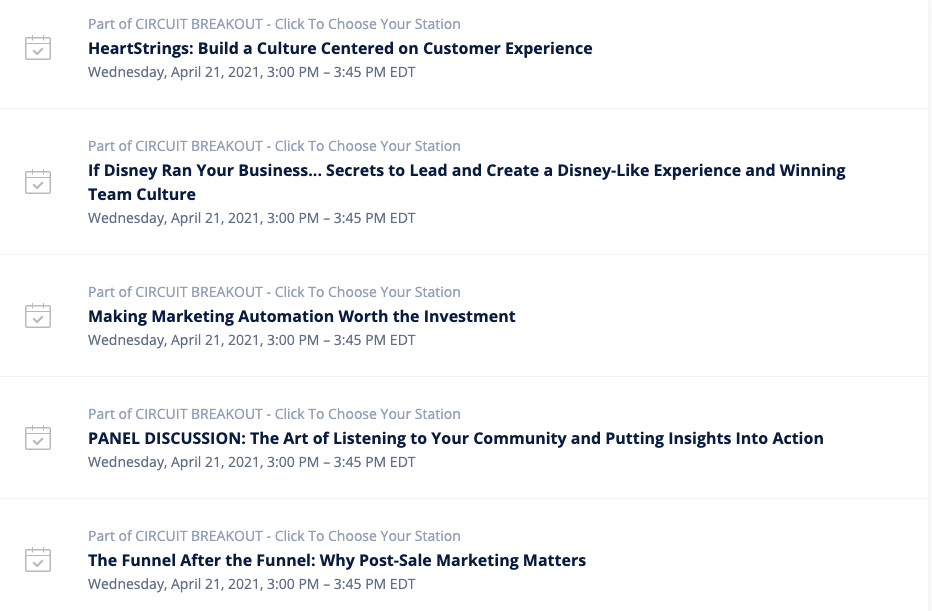 AMACincinnati's tweet image. Get ready for the final #AMAIgnite circuit breakout sessions starting in 15 min at 3 pm. Where are you heading? #CX #marketingautomation #culture #community