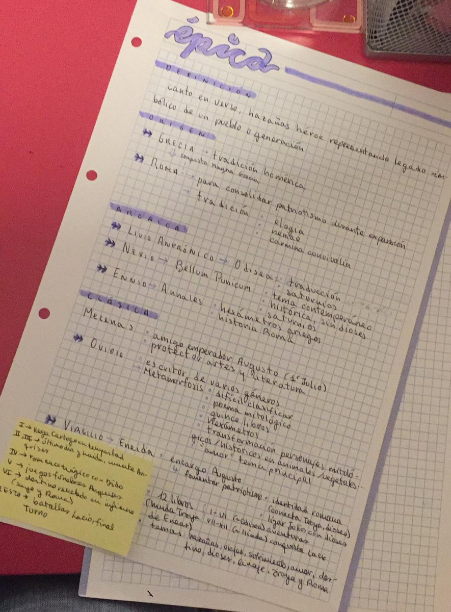 athenasowlgaze's tweet image. latin epic poetry :)
(no im not finished, i still have to make lyric poetry notes hfjds)
#studytwt #notetaking #aestheticnotes