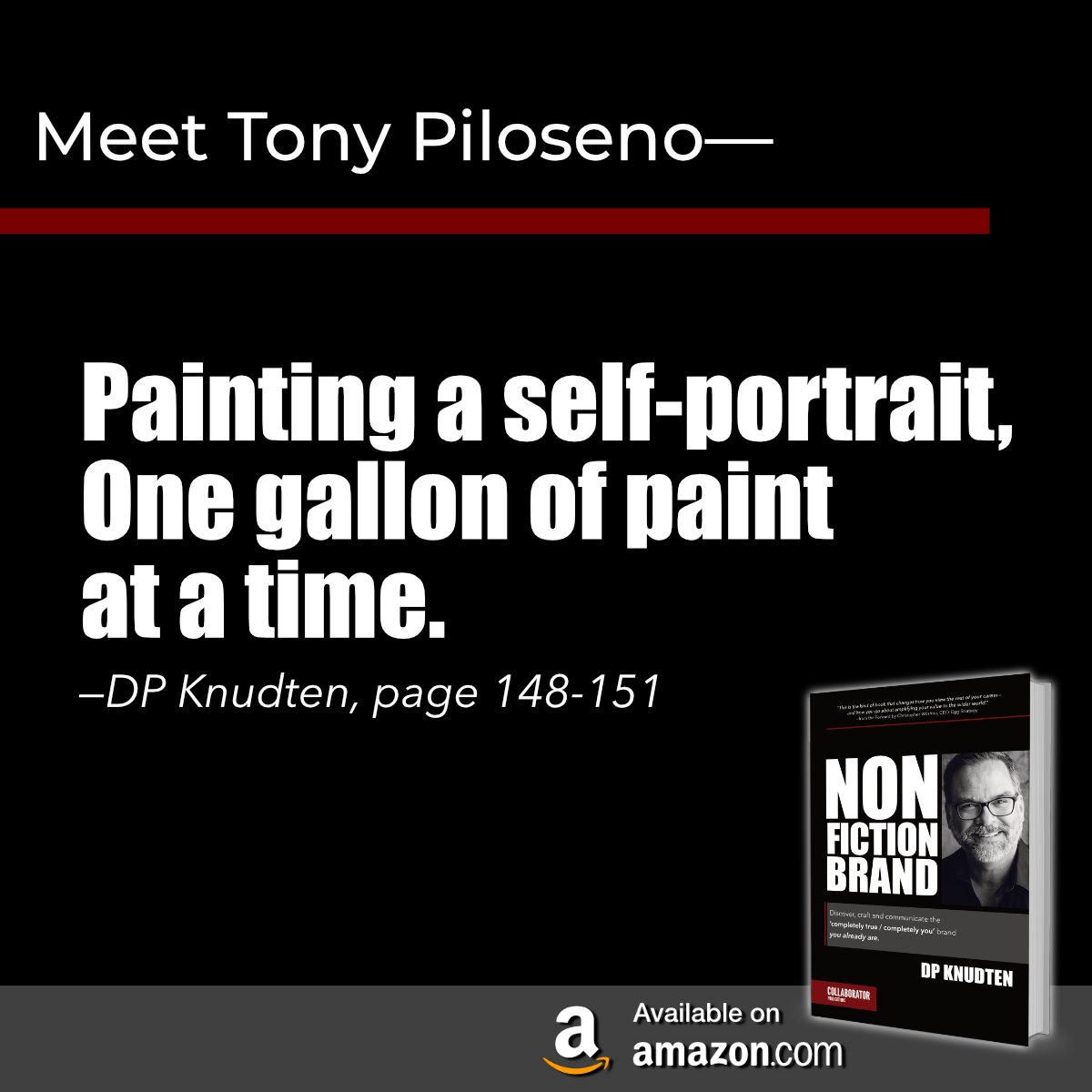 DP Knudten (@dpknudten) on Twitter photo Tony Piloseno's story is amazing. As <a href="/tonesterpaints/">tonesterpaints</a>, he went from working at a paint store to the creating custom paints with <a href="/FloridaPaints/">FloridaPaints</a> in ~ a year. It's a story I just had to include in my new 📖 'NONFICTION BRAND.'
Get yours copy via Amazon @ buff.ly/3pCyn0f Tony Piloseno's story is amazing. As <a href="/tonesterpaints/">tonesterpaints</a>, he went from working at a paint store to the creating custom paints with <a href="/FloridaPaints/">FloridaPaints</a> in ~ a year. It's a story I just had to include in my new 📖 'NONFICTION BRAND.'
Get yours copy via Amazon @ buff.ly/3pCyn0f