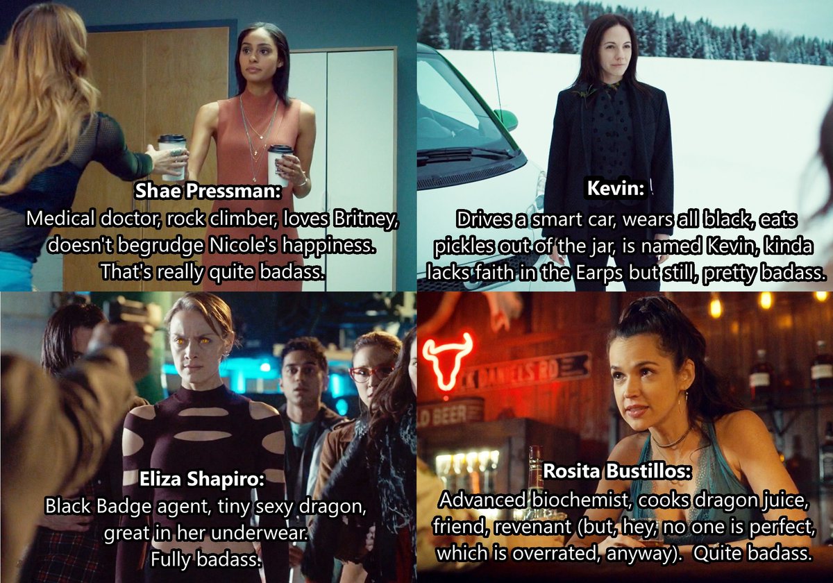 Yet another thing about  #WynonnaEarp that brings me joy,  @TheCW...5) there are so many badass women. Hero, villain, long running, one ep only, somewhere in between, every one is a badass WOMAN.We need more of this. Please celebrate women with us. Please  #BringWynonnaHome