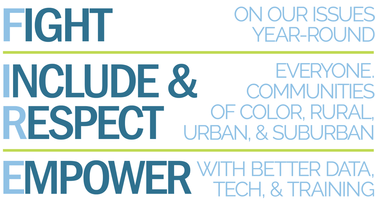 Our platform—and the core of our political value system—spelled out FIRE: Fight, Include, Respect, & Empower. An homage to, and expansion of, the Obama campaign’s REI mantra, adding in the Fight.