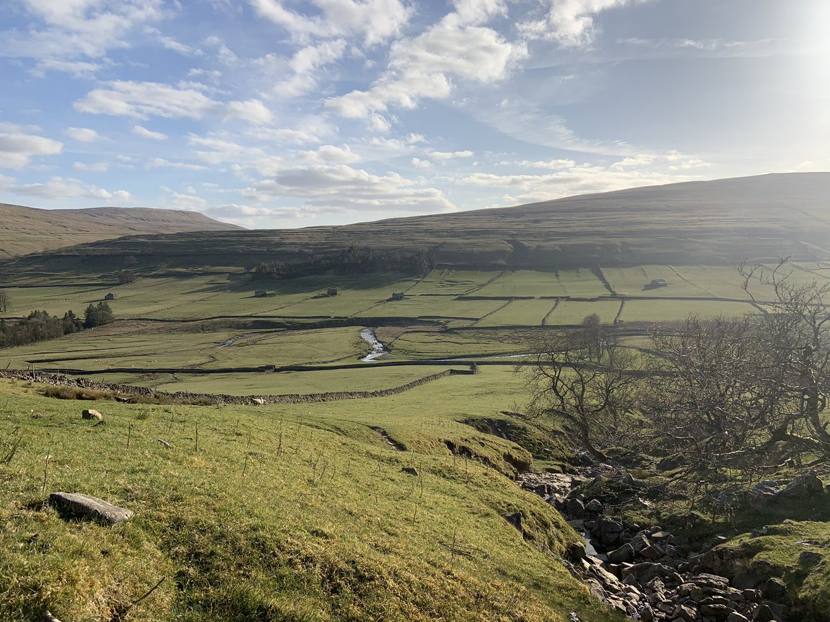 Enjoying the view after a long day in the office #YORKSHIRE #yorkshiredales #littondale #nature