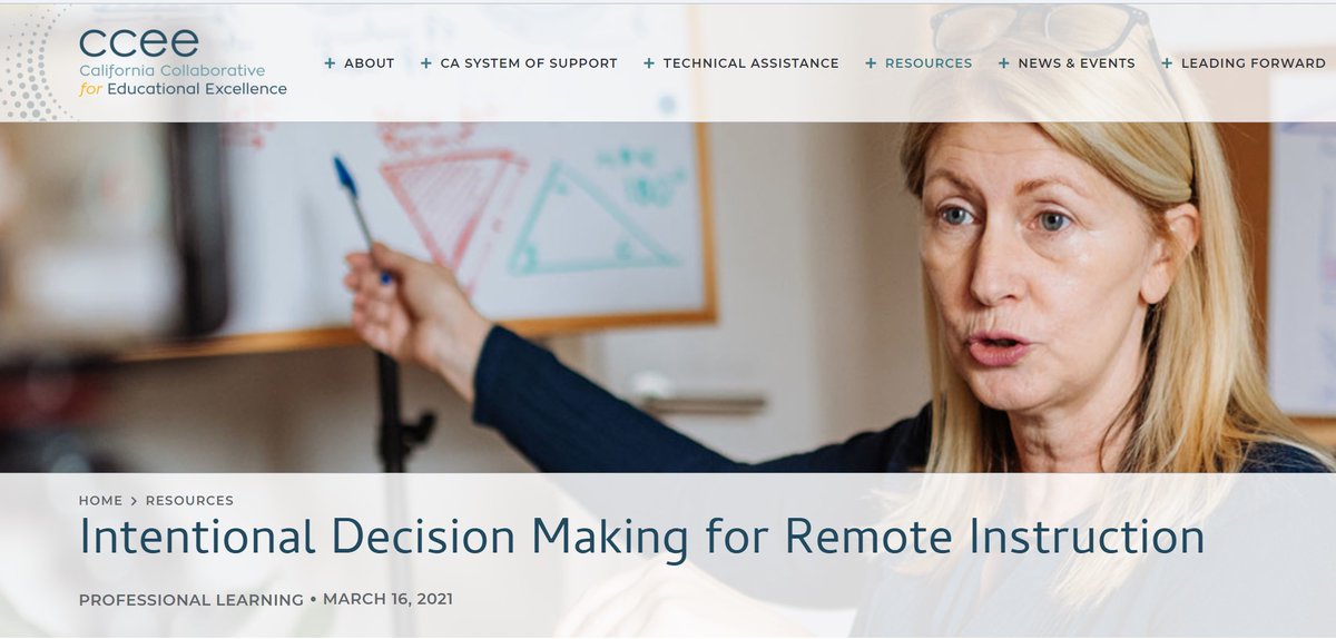 scope_stanford's tweet image. Intentional Decision Making for Remote Instruction: @CCEECA, in partnership with @NBRCStanford, and @scope_stanford, are excited to offer a free, online course for secondary teachers to strengthen instructional practice in remote teaching. Learn more:
ccee-ca.org/resources/prof…