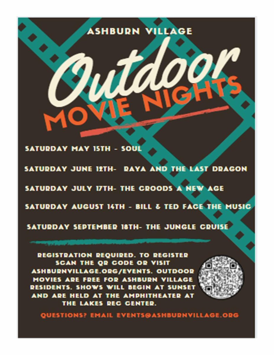 AVSPAshburn's tweet photo. Summer Outdoor Movie Nights https://t.co/YhlrnQKjxx https://t.co/OfY3cDRzQF