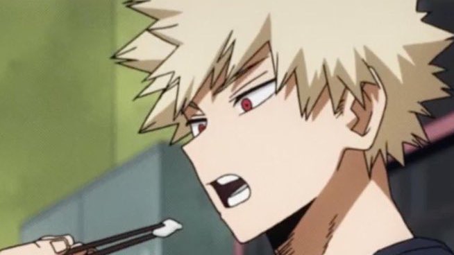 queenswagzilla's tweet photo. The funniest thing about Bakugou is that he has resting pretty face but chooses to look like a straight up sewer demon on a regular basis https://t.co/BdUTomgWlB