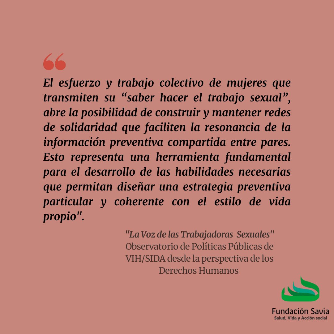 📣En la semana del Día del Libro 📚presentamos nuestras publicaciones🎉"La voz de las Trabajadoras Sexuales: síntesis de la experiencia de investigación comunitaria en relación a la prevención del VIH y sida"  es un trabajo junto a <a href="/MargenSomos/">Fundación Margen</a> 🙌
#VIH #SIDA #DiaDelLibro2021