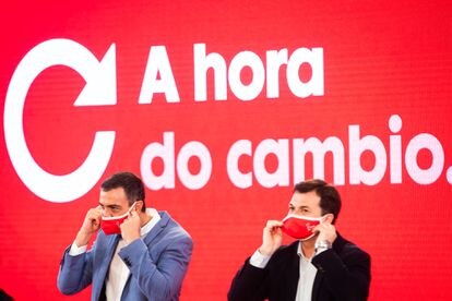 ene_esece's tweet photo. @ppcruznovillojr Parece una nimiedad, pero son detalles que calan en el subconsciente del votante. La campaña 'A hora do cambio' del candidato socialista a la Xunta de Galicia utilizaba, como apoyo visual, una C rematada en su trazo superior por una flecha en claro descenso. No les fue muy bien. https://t.co/WS2z6h2uPx