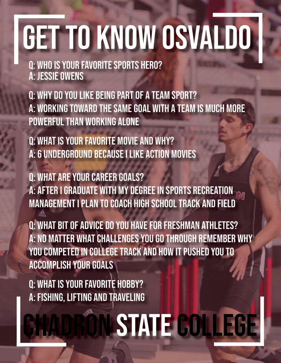 Our next Get To Know of 2020-21 is Osvaldo Cano (<a href="/osvaldo_cano23/">Osvaldo</a>) of Oshkosh, NE! <a href="/CSCEaglesXCTF/">Chadron State XC/T&F</a>