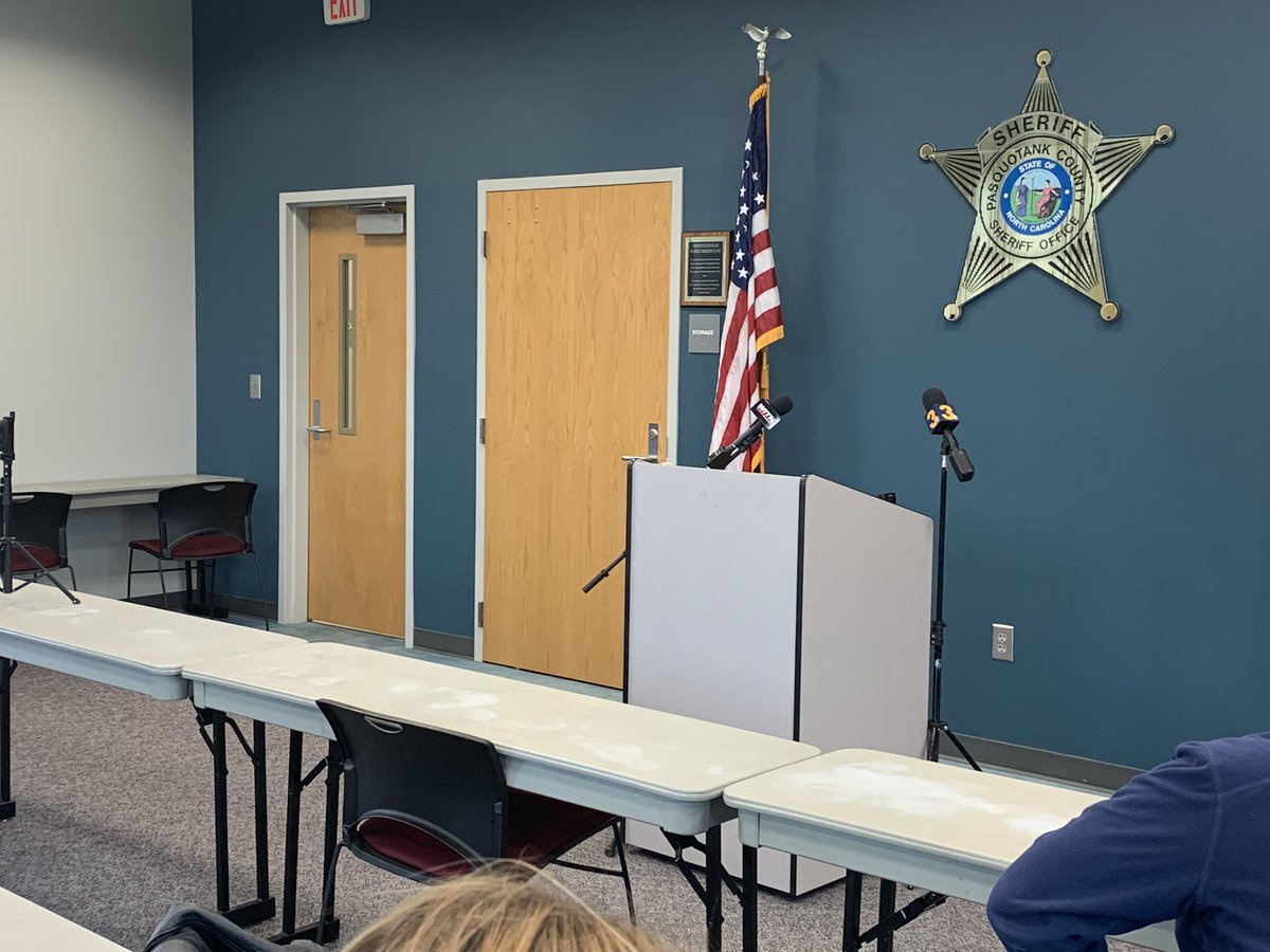 COMING UP: Pasquotank Sheriff Tommy Wooten will speak to press about a deputy shooting and killing a person in  #ElizabethCity today. Press conference starts at 3:30p.  @13NewsNow