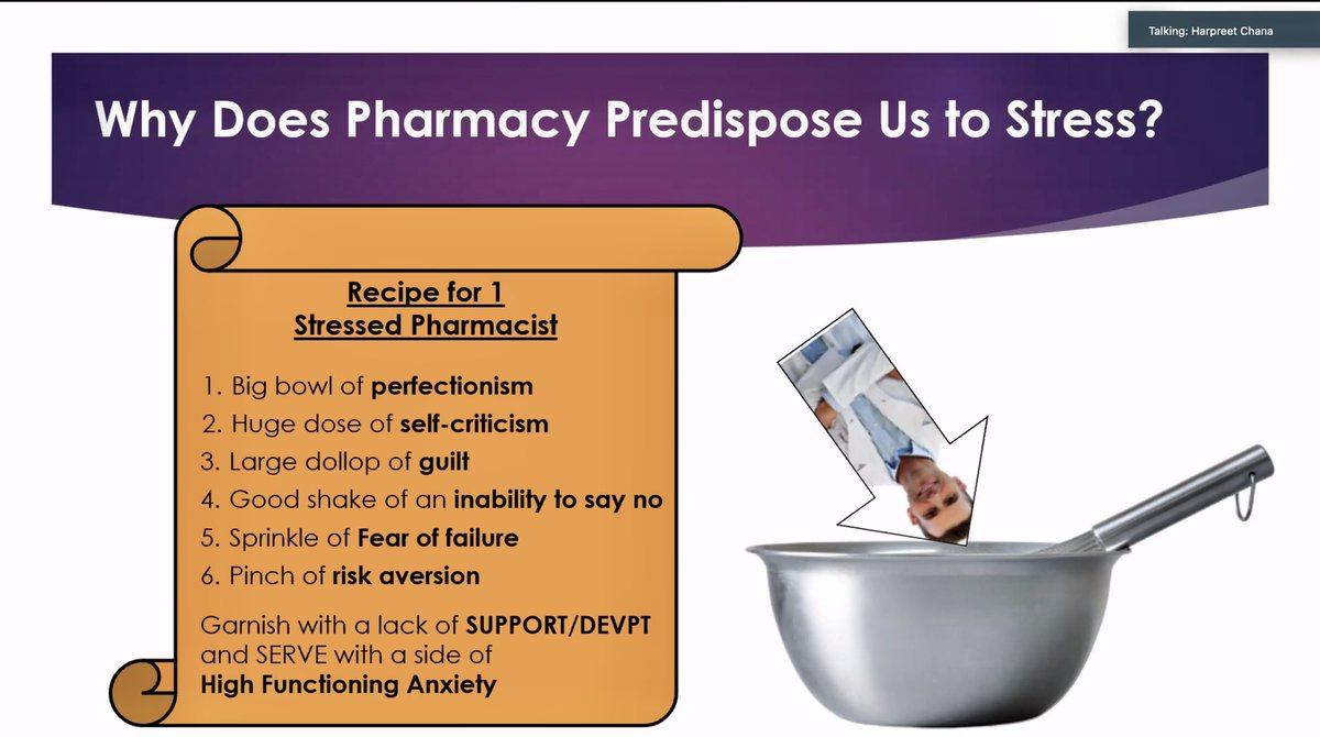 Even with everything going on I still wanted to attend this well-being webinar with @MentalWealthAcd on overcoming pharmacist stress, we need to Invest in our own personal development. Really worthwhile presentation from @harpreetkchana def worth attending #StressAwarenessMonth
