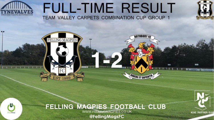 Felling Magpies FC (@fellingmagsfc) on Twitter photo 🦅⚽️FULL TIME RESULT⚽️🦅
<a href="/FellingMagsFC/">Felling Magpies FC</a> 1-2 <a href="/FCRothbury/">Rothbury Football Club</a>.
1-0 up and the lads missed chances to put the game to bed early on. Fair play to Rothbury who stayed in the game and clinically punished the lads to the 3 points.
⚽️@Andrewburn8
#UTM 🦅⚫️⚪️ 🦅⚽️FULL TIME RESULT⚽️🦅
<a href="/FellingMagsFC/">Felling Magpies FC</a> 1-2 <a href="/FCRothbury/">Rothbury Football Club</a>.
1-0 up and the lads missed chances to put the game to bed early on. Fair play to Rothbury who stayed in the game and clinically punished the lads to the 3 points.
⚽️@Andrewburn8
#UTM 🦅⚫️⚪️