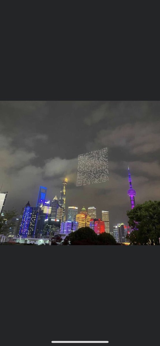 A couple of days ago in Shanghai, a scanable QR code was projected in the sky by drones and when scanned allowed people to download a video game.

This is the future of advertising.