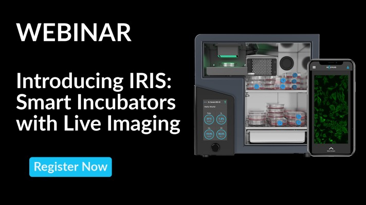 Join us for a #WEBINAR on May 12, as we introduce IRIS. IRIS is an all-in-one incubation and #imaging system that allows researchers to #remotely visualize and receive live notifications on the status of their #experiments.

Register here:
bit.ly/3tAI2Xs