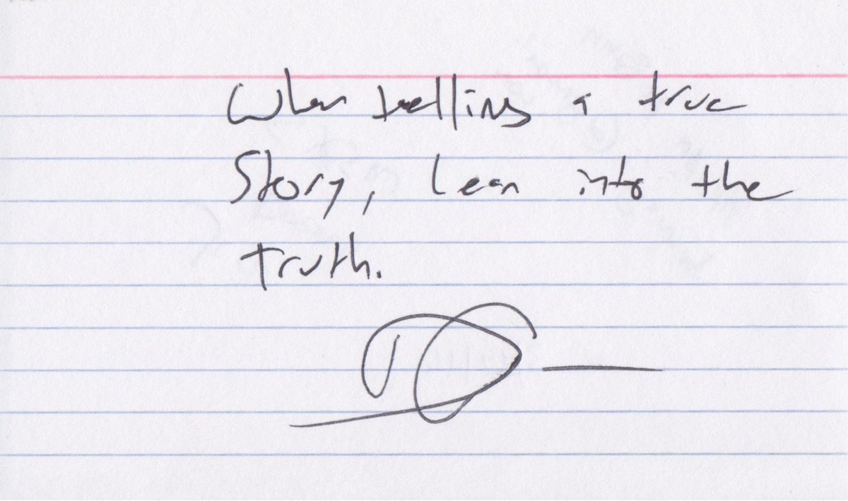 writingcards's tweet photo. "When telling a story, lean into the truth."
-David Gelb
@ThisIsDavidGelb
Jiro Dreams of Sushi|The Lazarus Effect|Chef's Table
#DavidGelb #writingcards #screenwriting #screenwritersoftwitter #showrunner #writers #quotes #filmmaking #tvwriting https://t.co/kyYBRJdFKI https://t.co/x7YQ7BTpMR