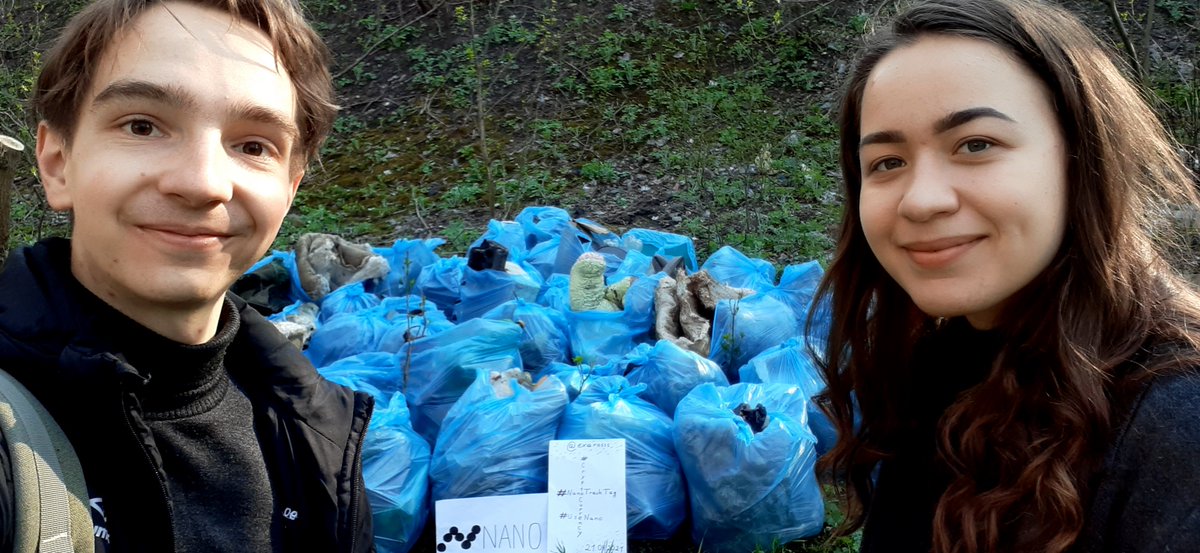 exarosss's tweet photo. Hello, World! 
It's a beautiful spring day and the journey continues.
#NanoTrashTag Part 2. 50 bags.
We'll see you again soon.

#Nano #NanoTrashTag #Cryptocurrency  #Detrashed #UseNano #TrashTagChallenge
@nano @TheNanoCenter https://t.co/a1qkeFOyoe