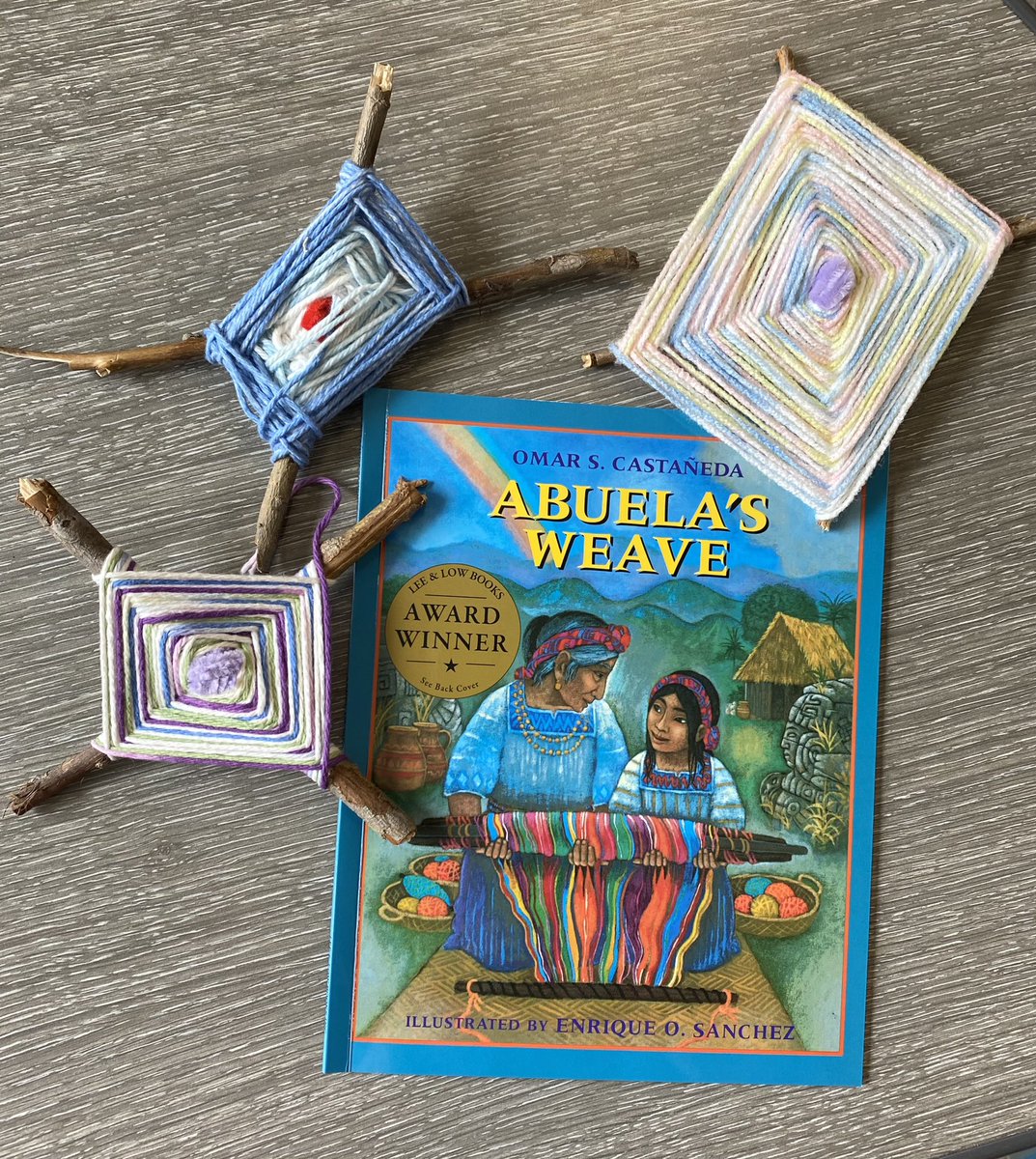 seathvalerie's tweet photo. Collecting sticks and weaving Willow bracelets during recess. Weaving like Abuela and Esperanza in Abuela’s Weave. “This is so relaxing but hard too. I know why the characters enjoy it now! Can we do this during breakfast everyday?!” 💚#mckinleystrong @LEEandLOW #commonexperience https://t.co/H9EwIKVYSU