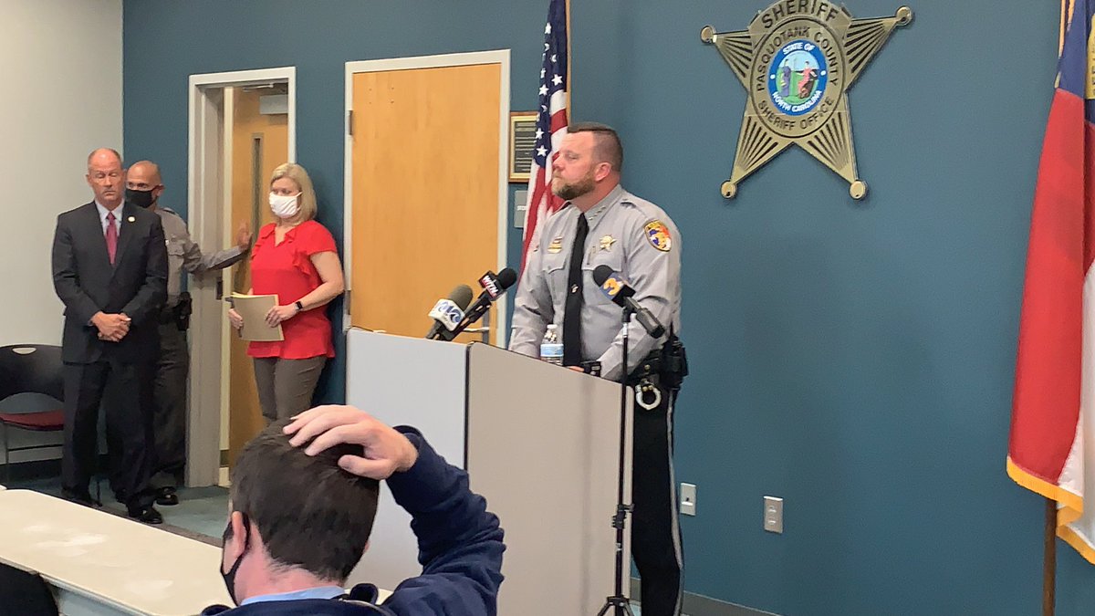 Sheriff Wooten could not immediately recall Mr. Brown’s age when I asked. In terms of nature of search warrant — said that will be revealed in investigation. Said trusts NCSBI & will act based on findings. “All these questions you are asking will come out.”  #13Newsnow