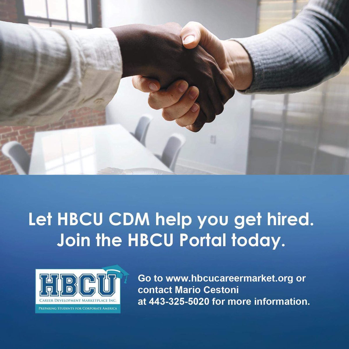 Let us help you get hired! Join the HBCU Portal today. Visit hbcucareermarket.org #HBCUCDM  #HBCU #HBCUPortal #CorporateAmerica  #Leadership #Skills #Professional #Careers #Interests #Resume #Recruit #Internships #Networking #Connect #Talent #JoinUs