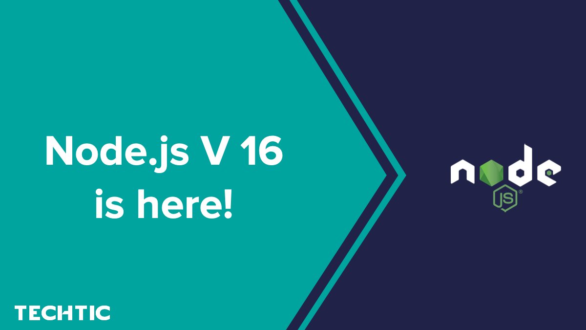 TechticSolution's tweet image. @nodejs excited to announce the release of #Nodejs16 today!
Highlights include the update of the V8 #JavaScriptengine to 9.0, prebuilt Apple Silicon binaries, & additional stable APIs.
Let’s check out- bit.ly/3sAEC5J
#V8JavaScriptEngine #TechNews #NodeJS #Techupdate