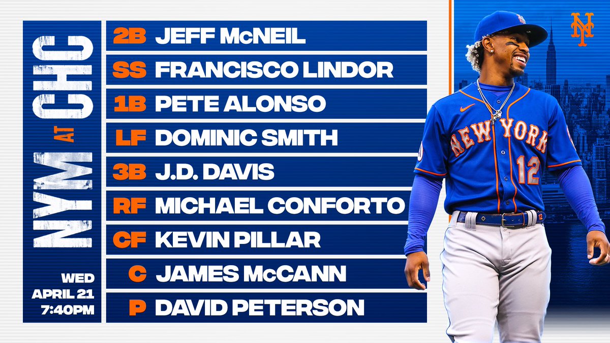 Tonight’s lineup ? New York Mets Scoopnest