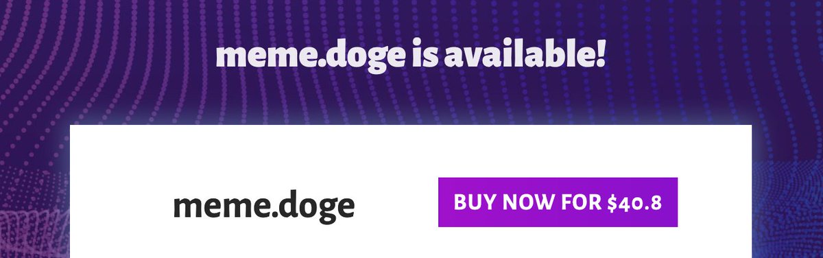 🚨 And we're live ! 🐶🚀
Registrations are now officially open for the #Doge Domain Name Extension !!! 
Go to gateway.io and search for your favorite domain in .doge/ 
Take advantage of the #Blockchain to show your love for all things #Doge and #Dogecoin !! 🐶