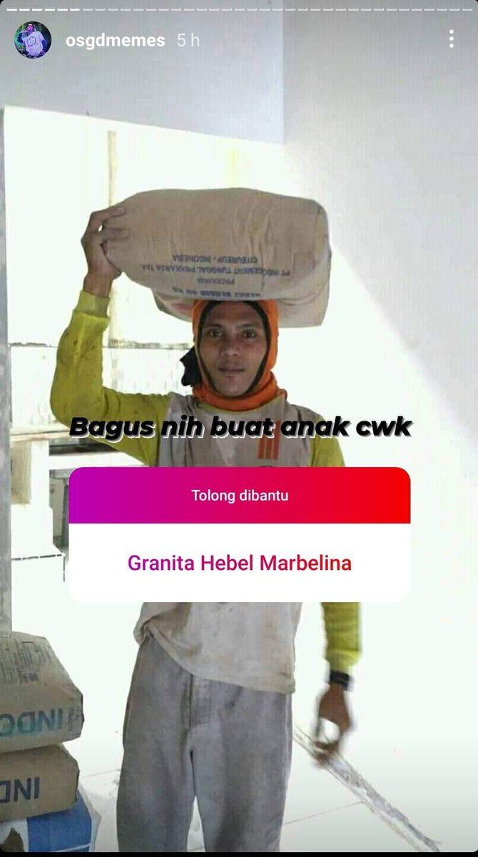 fajaruzo's tweet image. nama nama bayi yang ada unsur bahan bangunan @DuniaKuli 

Sc: osgdmemes
