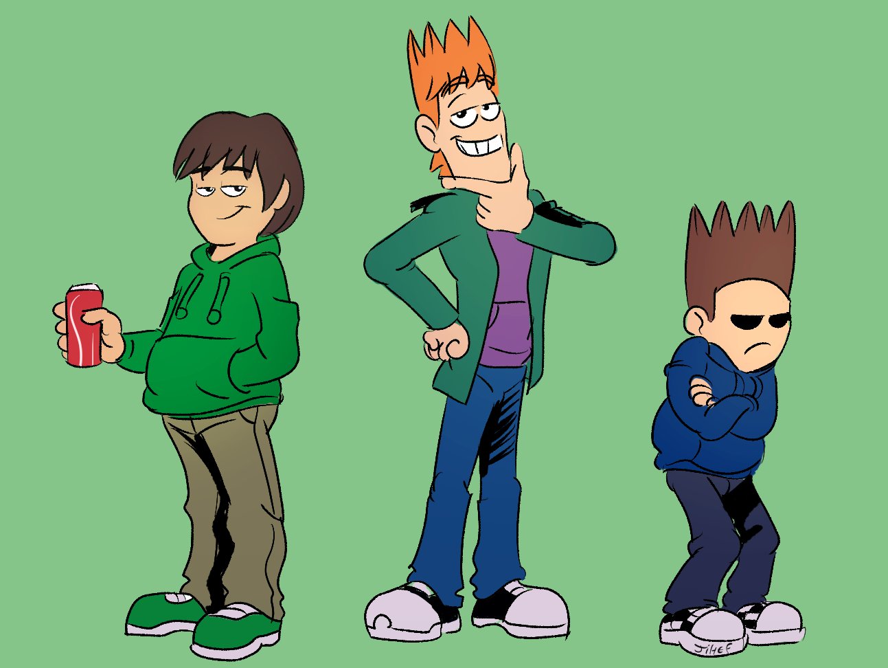 Eddsworld characters in my style (as chimps) - Matt by Chimpverse on  Newgrounds